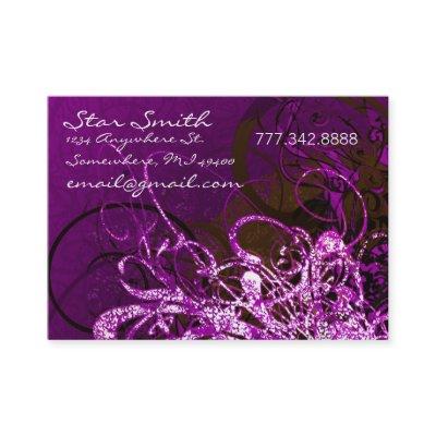 Swirly Florals - - Deep Purple