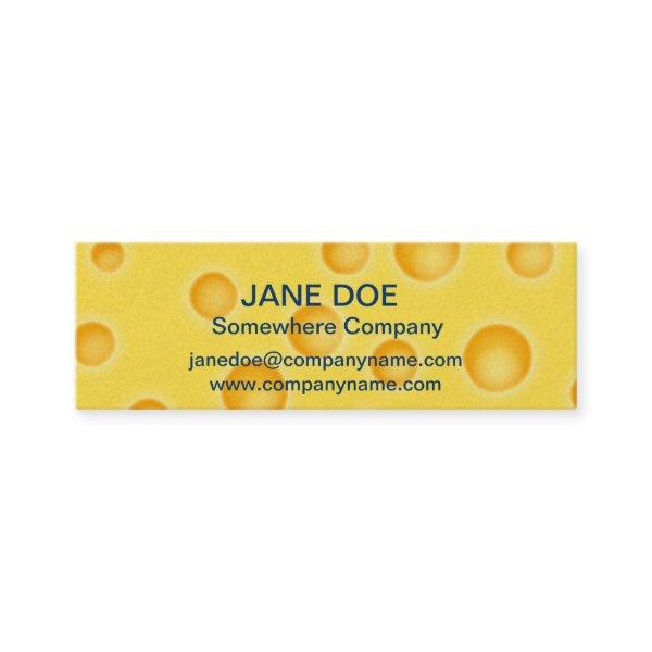 Swiss Cheese Cheezy Texture Pattern Mini