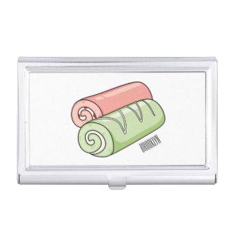 Swiss roll / roll cake cartoon illustration   case