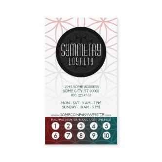symmetry loyalty punch card