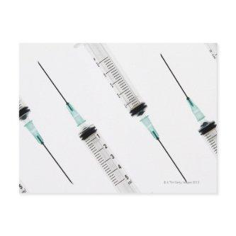 Syringes 4 postcard