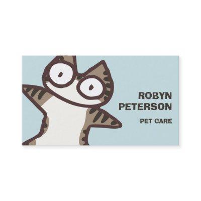 Tabby Cat Light Blue