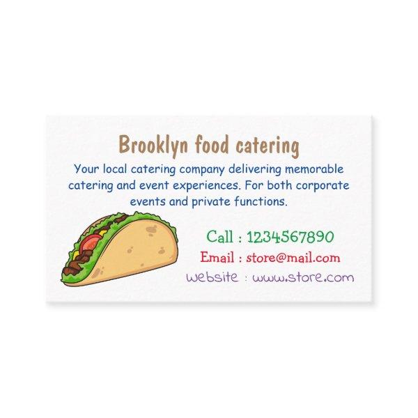 Taco cartoon illustration