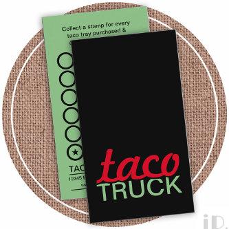 taco truck punch card