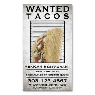 tacos wanted poster