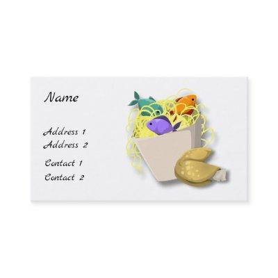 Takeout, Fortune Cookie, and Dragon Profile Card