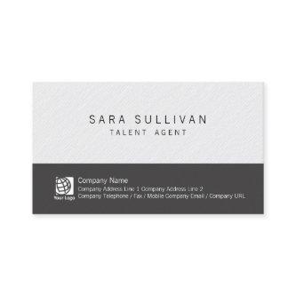 Talent Agent Entertainment Simple Black White