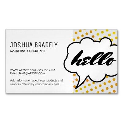 Talk Bubble II / Dot Pattern  Magnet