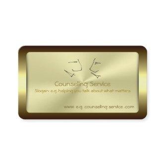 Talking Heads, Counselor, golden metallic-effect