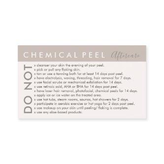 Tan Cream Chemical Peel Avoids Advices Aftercare