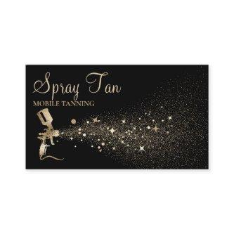 Tan Spray Bottle Sparkling Gold