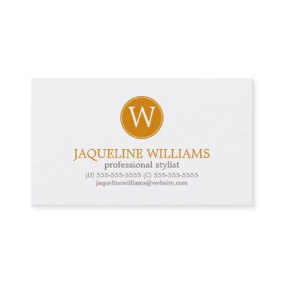 Tangerine Orange Greek Key Pattern Monogram