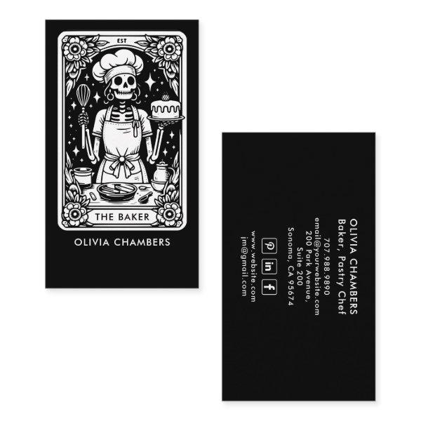 Tarot Baker Black White Pastry Chef Dessert