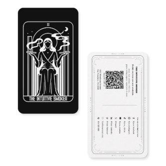 Tarot High Priestess Female Weed Smoking