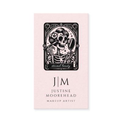 Tarot Makeup Artist Skeleton Blush Pink