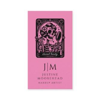 Tarot Makeup Artist Skeleton Hot Pink