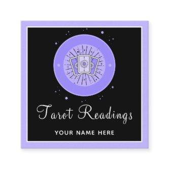 Tarot Reading Fortune Teller Purple & Black Mystic Square