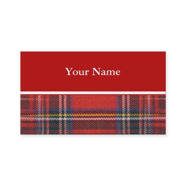 Tartan plaids pattern royal red fabric