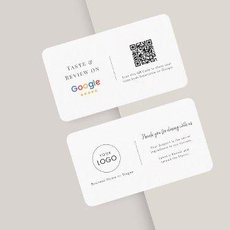Taste & Review | Google Restaurant Logo QR Code