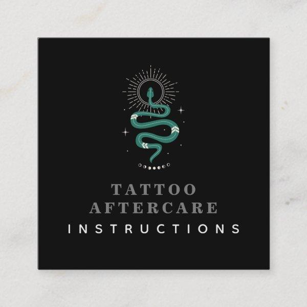 Tattoo Aftercare Instructions Mystic Snake Moon    Square