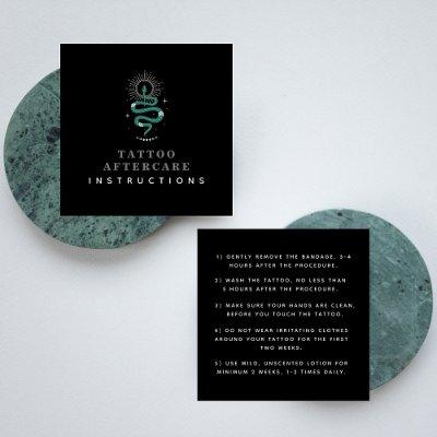 Tattoo Aftercare Instructions Mystic Snake Moon    Square