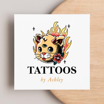 Tattoo Artist Add Your Social Media Creative Artsy Square