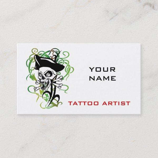 Tattoo Artist  Skull Pirate