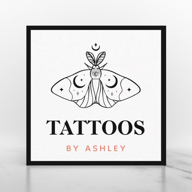 Tattoo Artist Butterfly Aesthetic Third Eye Mystic Square