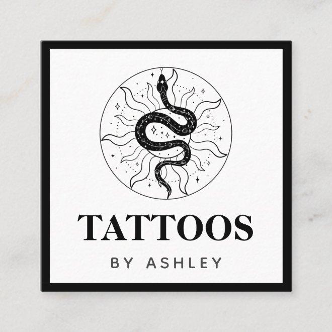 Tattoo Artist Snake Illustration Cosmic Mystical Square