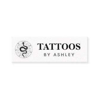 Tattoo Artist Snake Illustration Minimalist Modern Mini