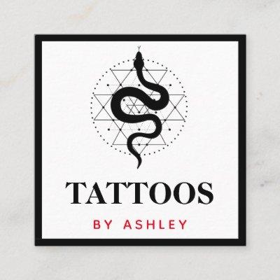 Tattoo Artist Social Media Snake Illustration Star Square