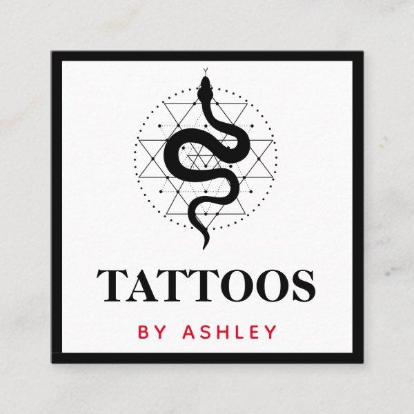 Tattoo Artist Social Media Snake Illustration Star Square