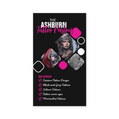 Tattoo Parlour Poster - Custom Black pink