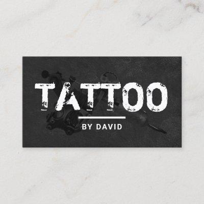 Tattoo Shop Tattoo Gun Grunge Typography
