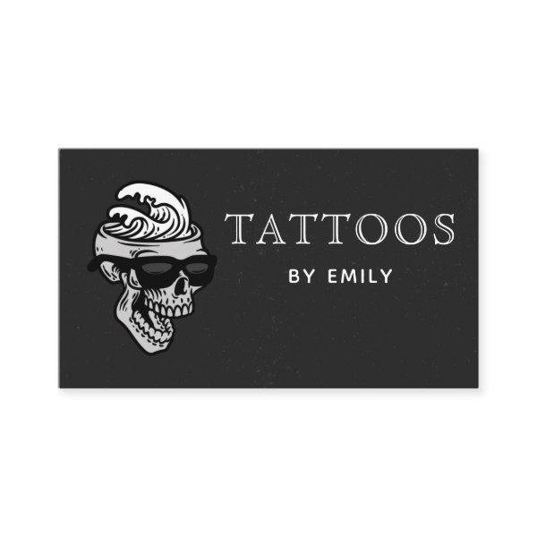 Tattoos By Your Name Funky Skull in Sunglasses Fun