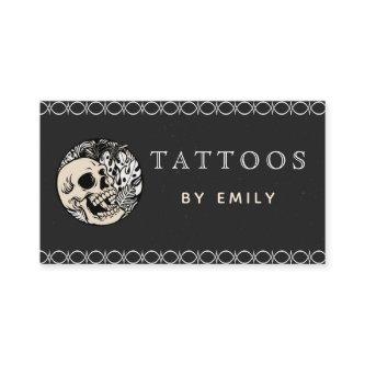 Tattoos By Your Name Skull & Leaf Plants Creative