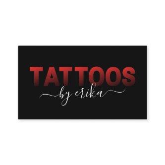 Tattoos Tattoo Artist Red Typography Social Media