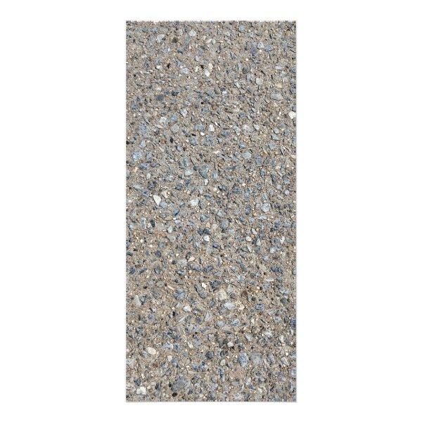 Taupe Concrete Cement Blue Aggregate Sidewalk Rack Card