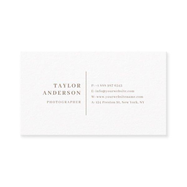 Taupe Modern Serif Typography Minimalist
