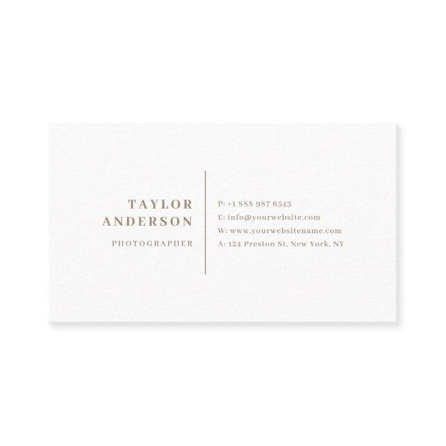 Taupe Modern Serif Typography Minimalist