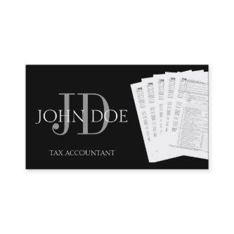 Tax Accountant Monogram 1040 Forms Black