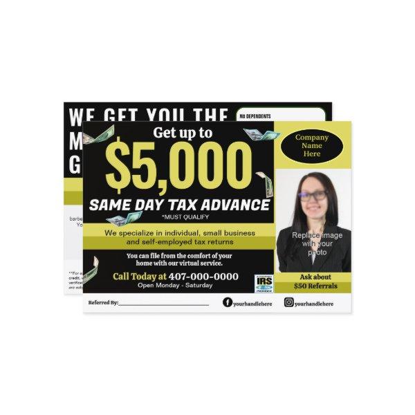 Tax Preparation Preparer Editable E-file Flyer Program