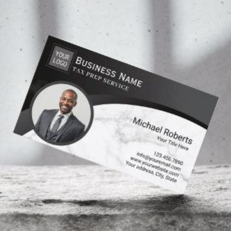 Tax Preparer Accountant Black & Marble Photo