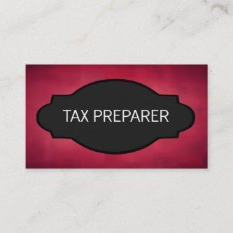 Tax Preparer Elegant Name Plate
