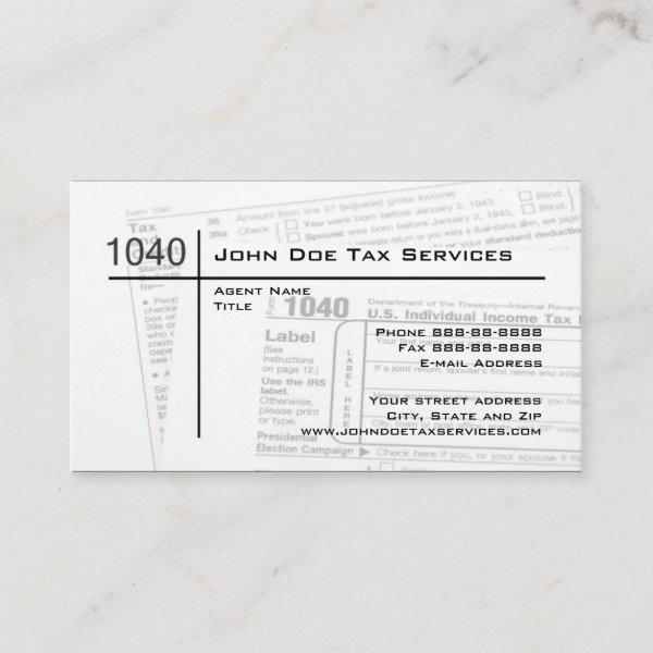 Tax Preparer Federal Tax Form