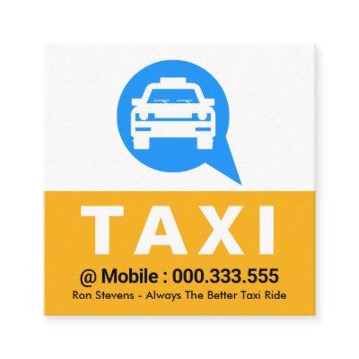Taxi Cab Speech Box Driver  Square