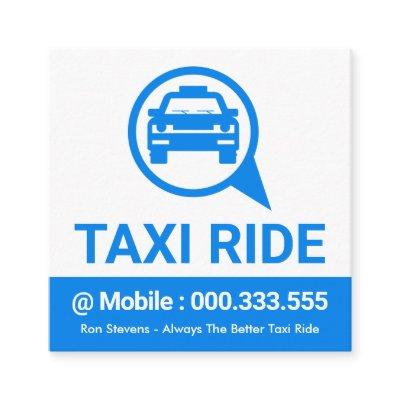 Taxi Cab Speech Box Driving Square