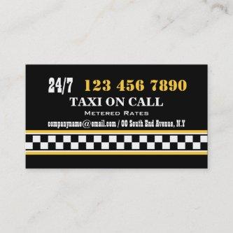 Taxi cab yellow black white #4