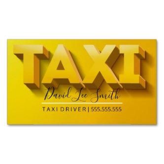 Taxi Driver / Cab Service  Magnet