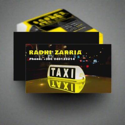 Taxi Driver Professional Black & Yellow Auto